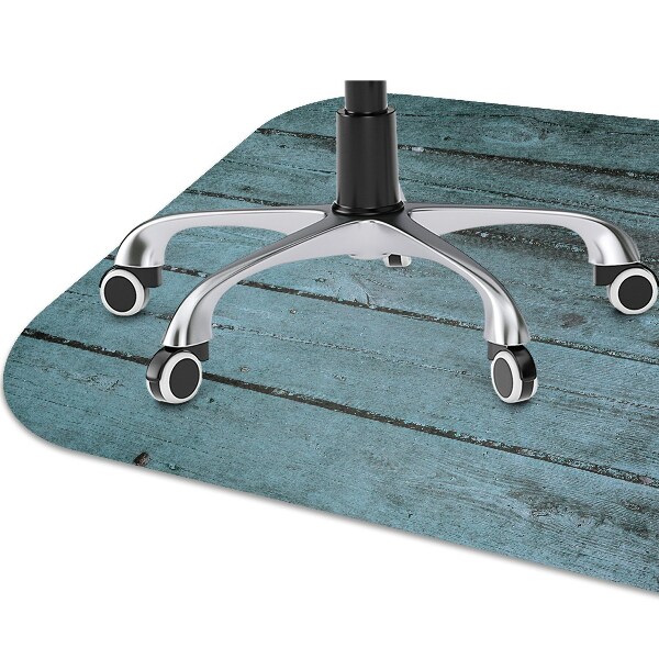 Chair mat floor panels protector blue boards