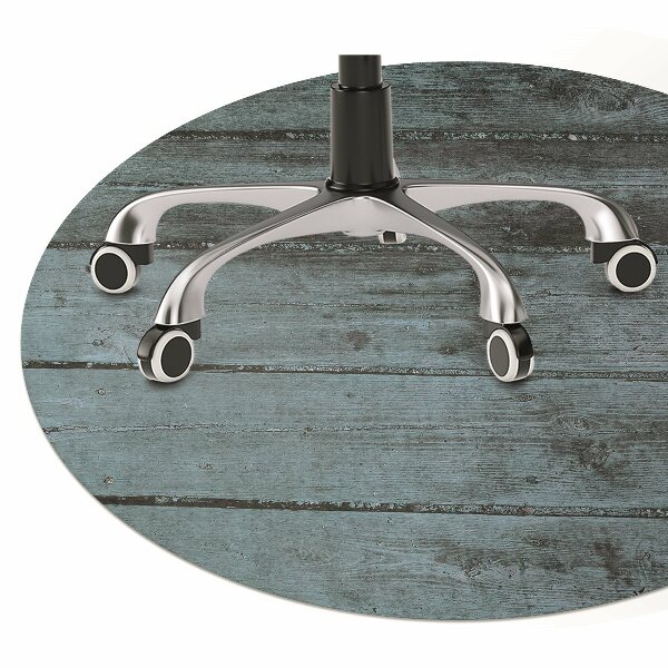 Chair mat floor panels protector blue boards