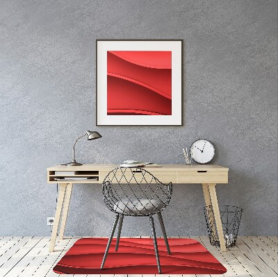 Chair mat Abstraction red