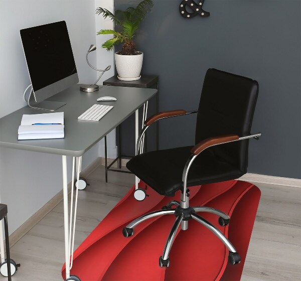 Chair mat Abstraction red