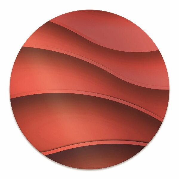 Chair mat Abstraction red