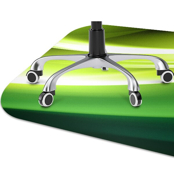 Office chair floor protector Abstraction green