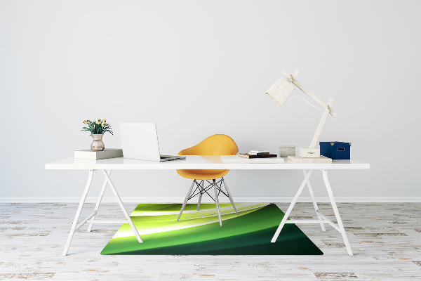 Office chair floor protector Abstraction green