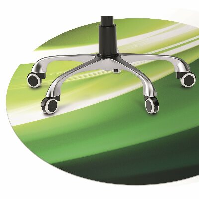 Office chair floor protector Abstraction green