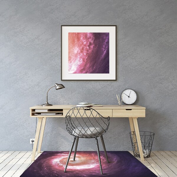 Desk chair mat Space vortex