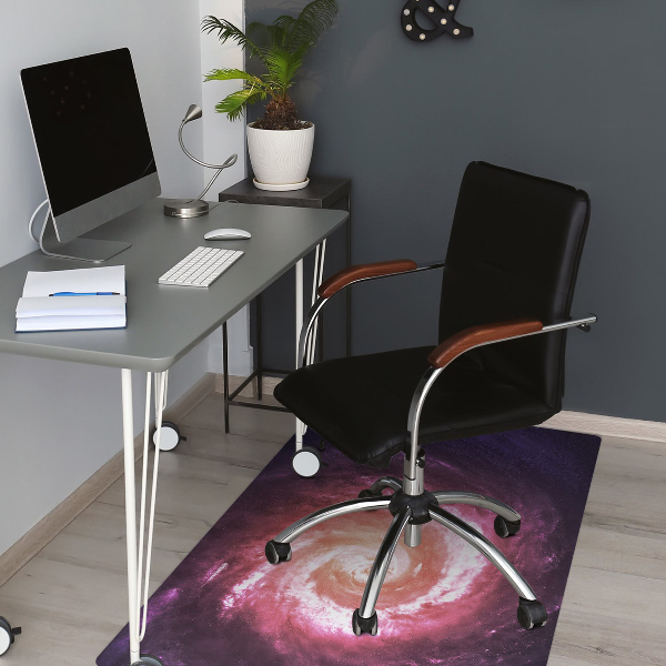 Desk chair mat Space vortex