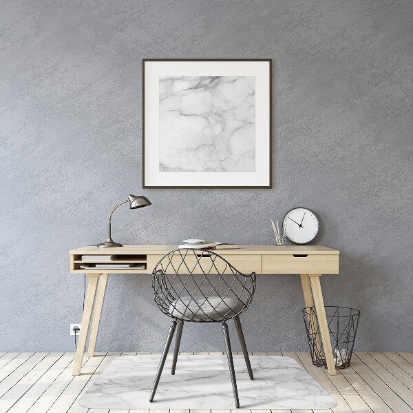 Computer chair mat Marble gray