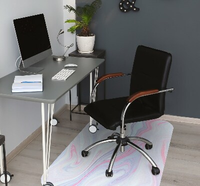 Office chair floor protector abstraction roses