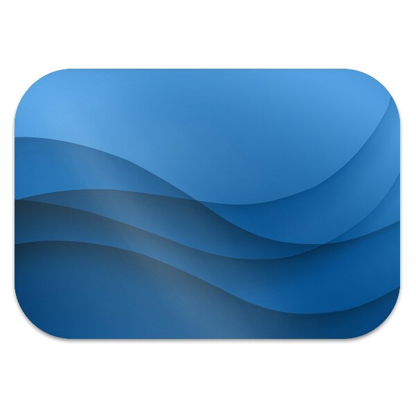 Computer chair mat transition blue