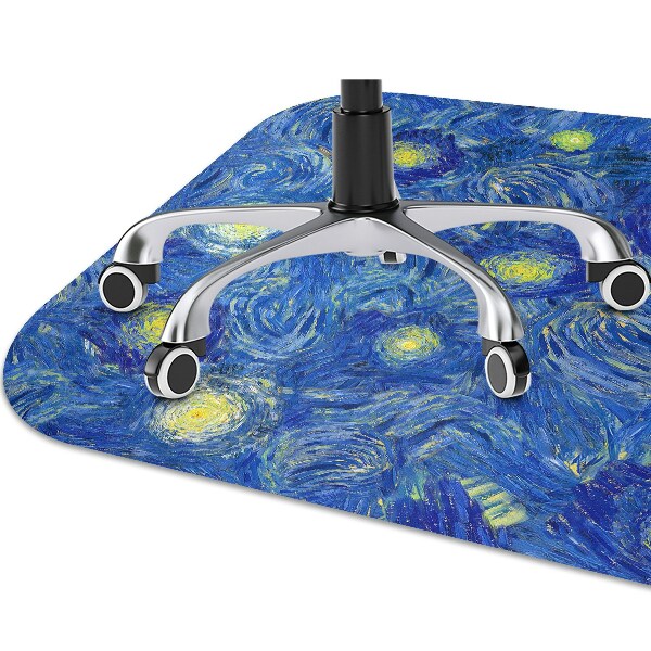 Computer chair mat blooming almond