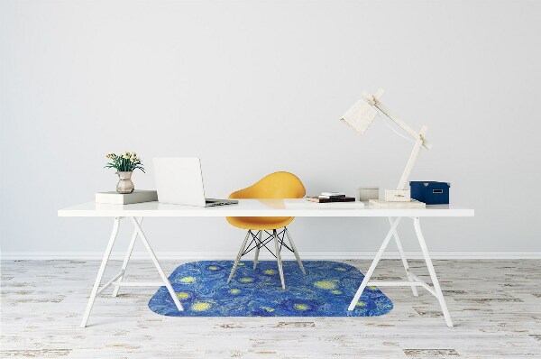 Computer chair mat blooming almond