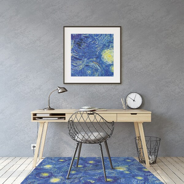 Computer chair mat blooming almond