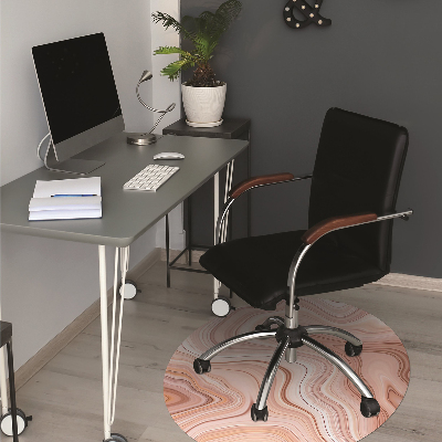 Office chair mat Abstraction ecru