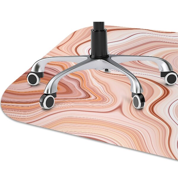 Office chair mat Abstraction ecru