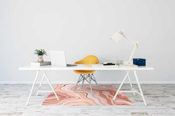 Office chair mat Abstraction ecru