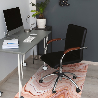 Office chair mat Abstraction ecru