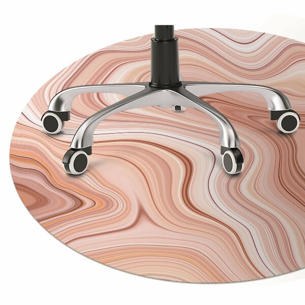 Office chair mat Abstraction ecru