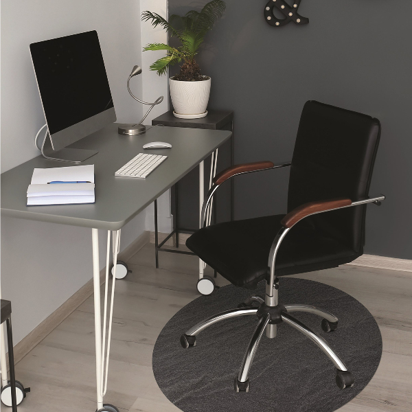Desk chair mat black sand