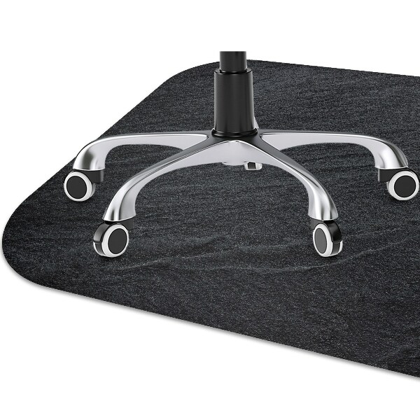 Desk chair mat black sand