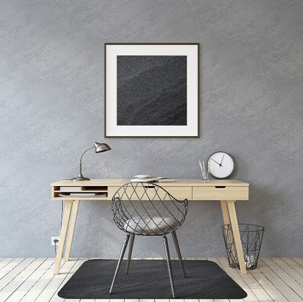 Desk chair mat black sand