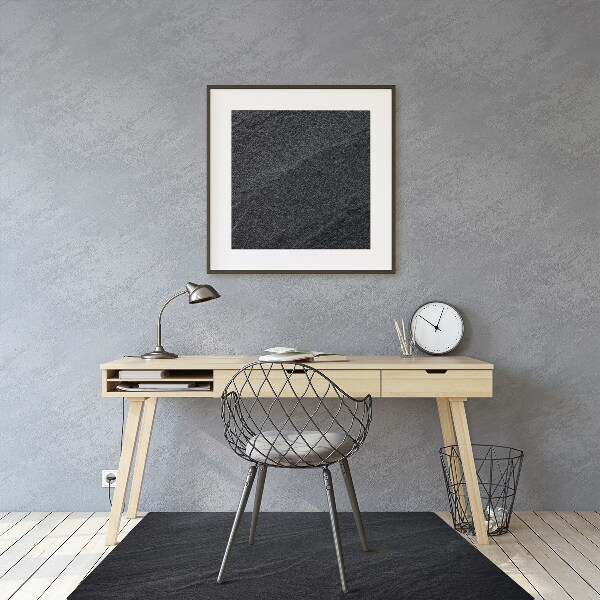 Desk chair mat black sand