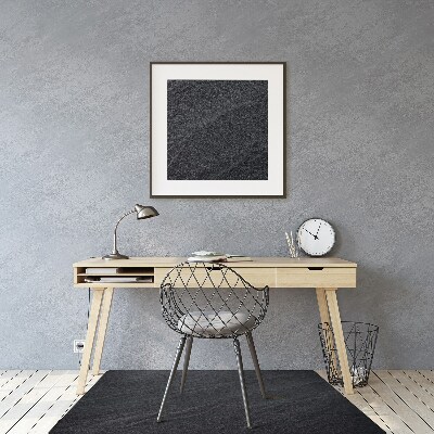 Desk chair mat black sand
