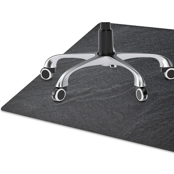 Desk chair mat black sand