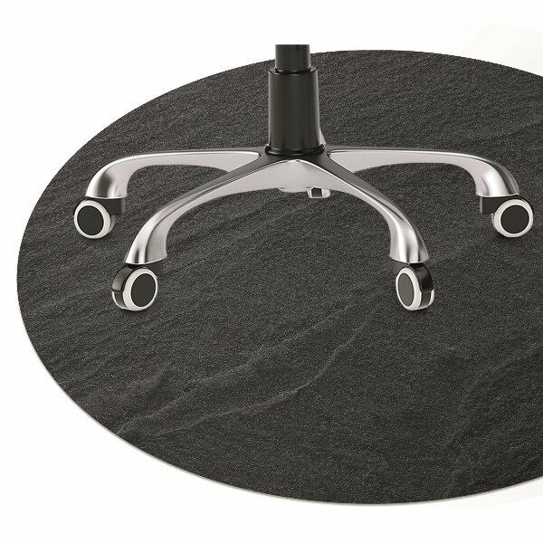 Desk chair mat black sand