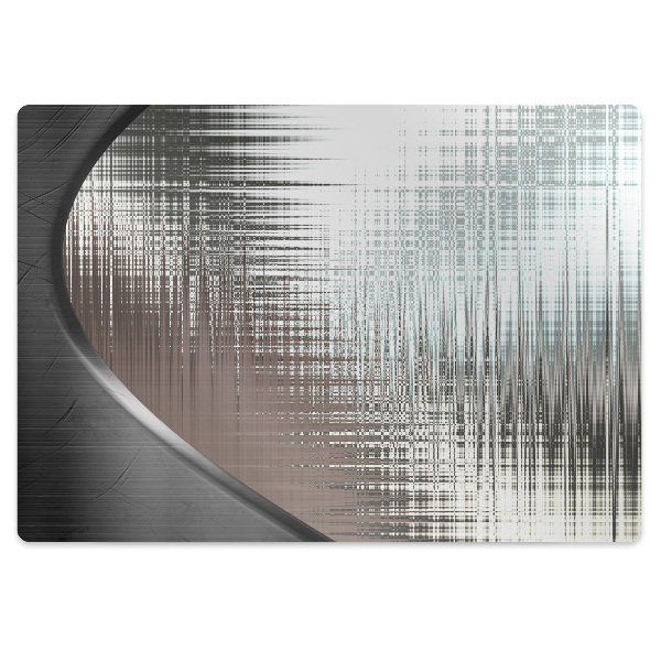 Office chair mat Abstraction silver