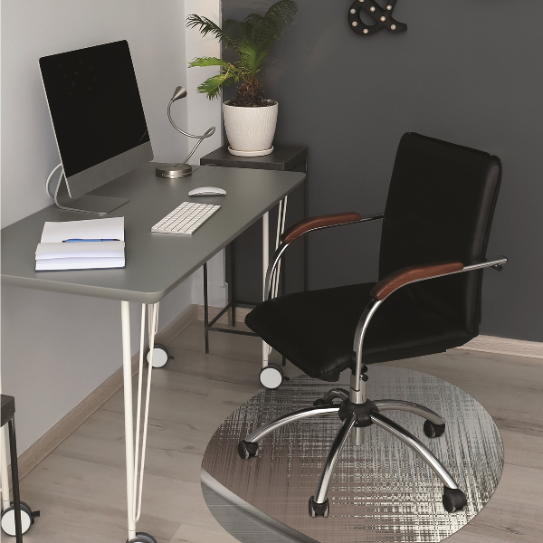 Office chair mat Abstraction silver