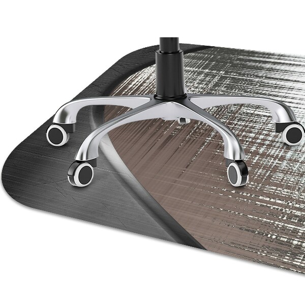 Office chair mat Abstraction silver