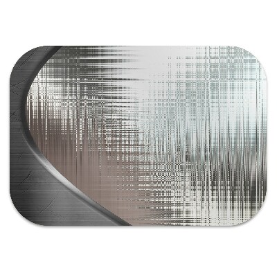 Office chair mat Abstraction silver