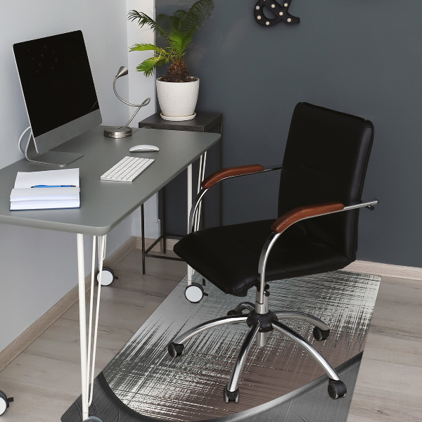 Office chair mat Abstraction silver