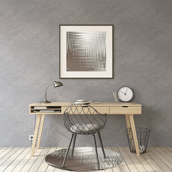 Office chair mat Abstraction silver