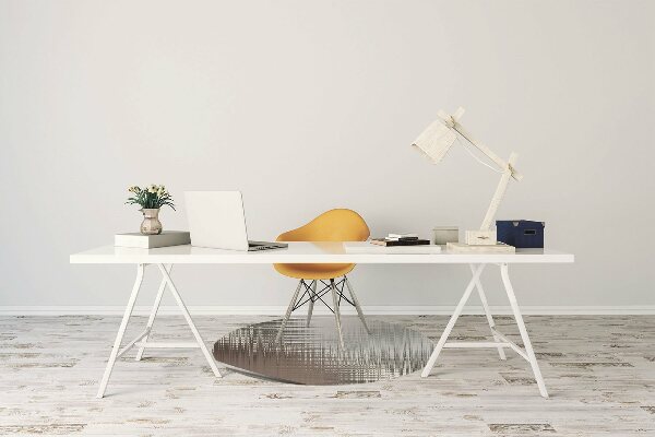Office chair mat Abstraction silver