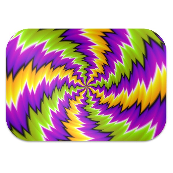 Office chair floor protector abstract swirl