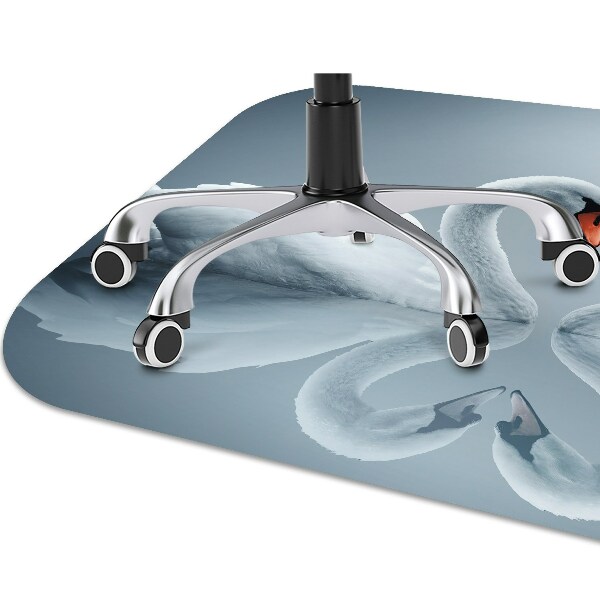 Office chair mat Swans