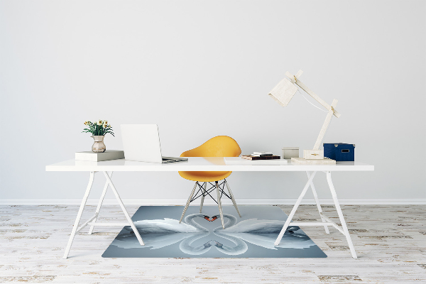 Office chair mat Swans