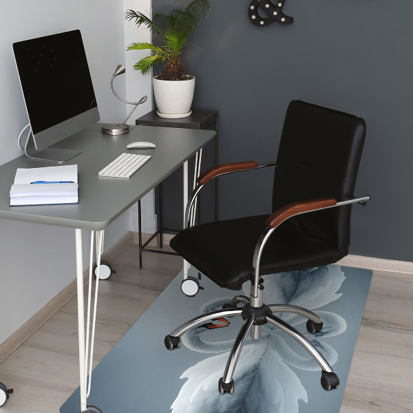 Office chair mat Swans