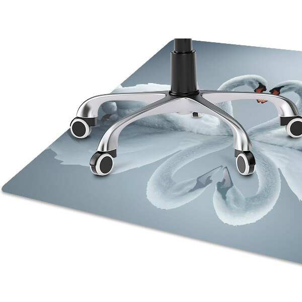 Office chair mat Swans