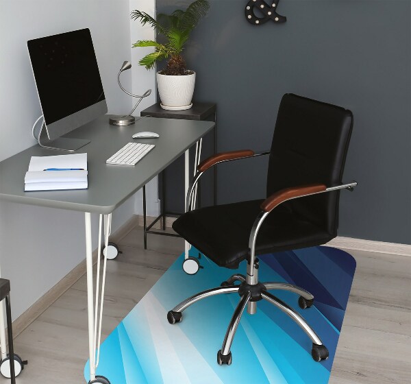 Computer chair mat blue shift