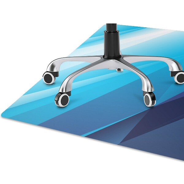 Computer chair mat blue shift
