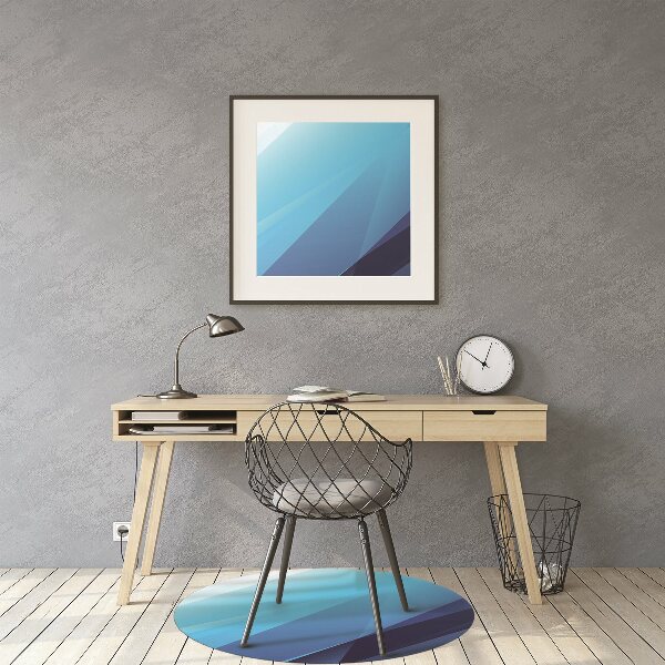 Computer chair mat blue shift