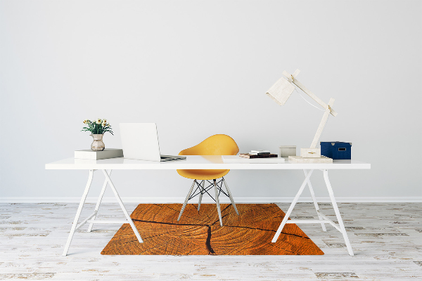 Desk chair mat Tree trunk