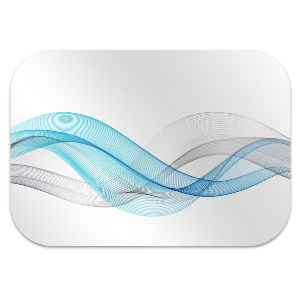 Office chair mat Blue-gray stripes