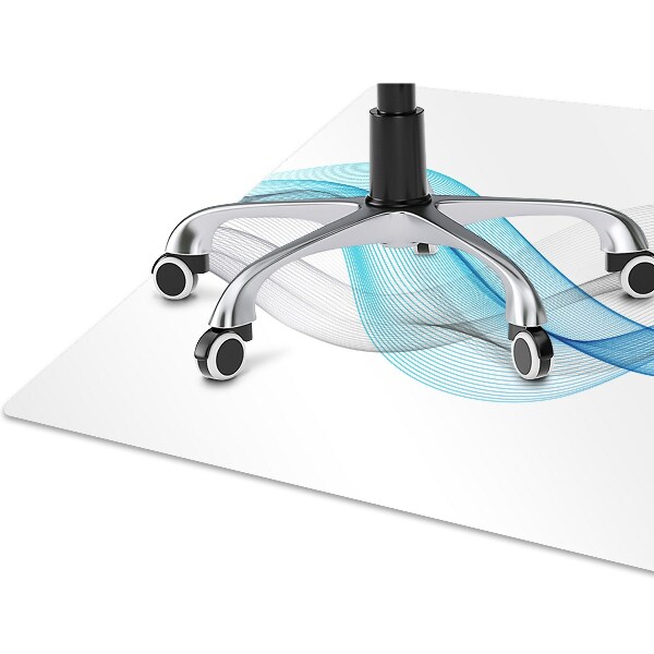Office chair mat Blue-gray stripes