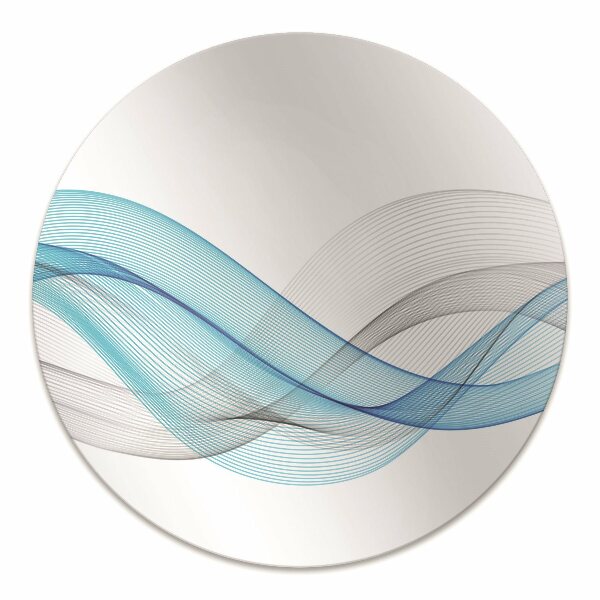 Office chair mat Blue-gray stripes
