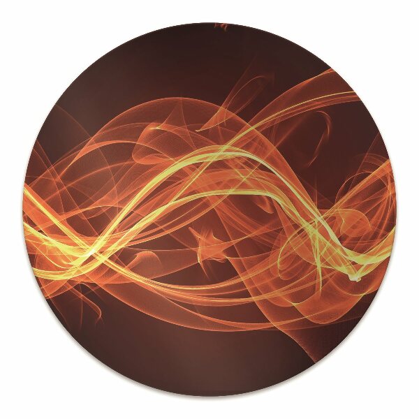 Chair mat floor panels protector red flame