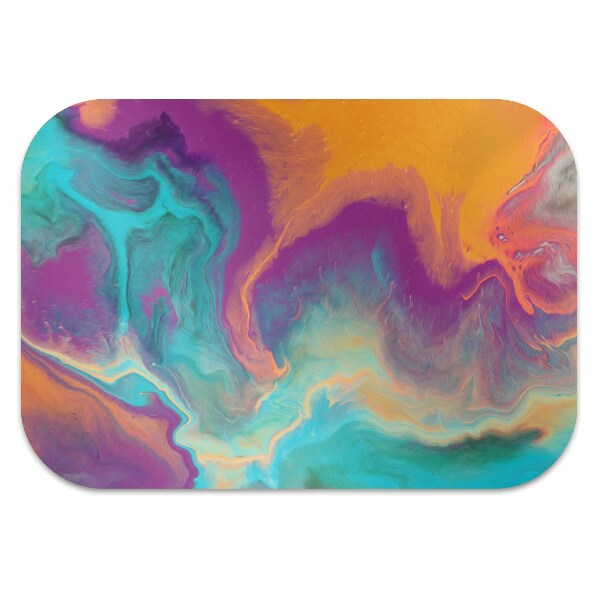 Office chair floor protector colorful patterns
