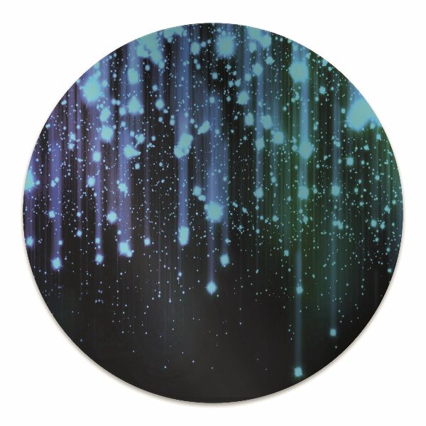 Chair mat blue particles